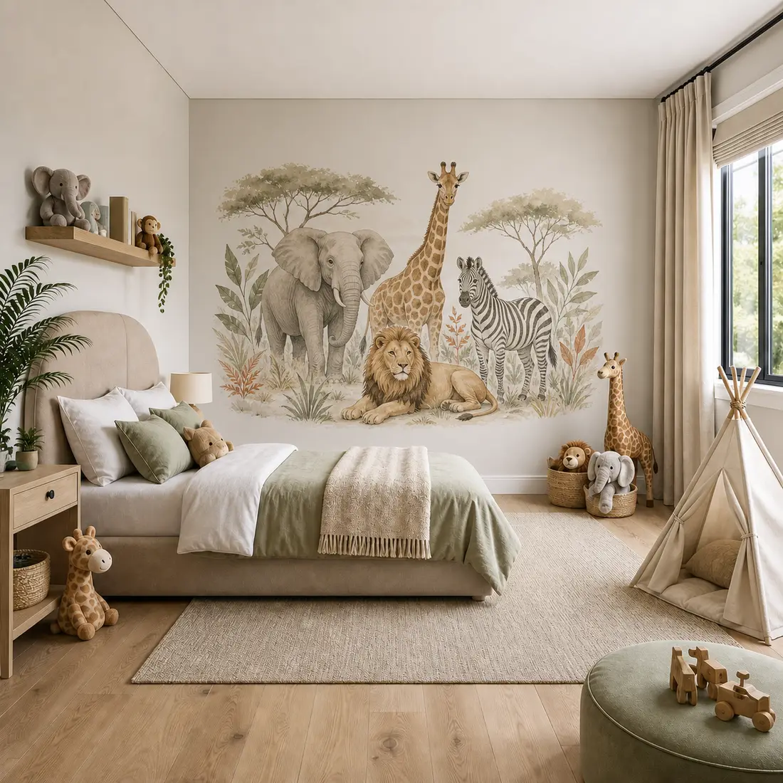 Kids' room wall print — look 1, after