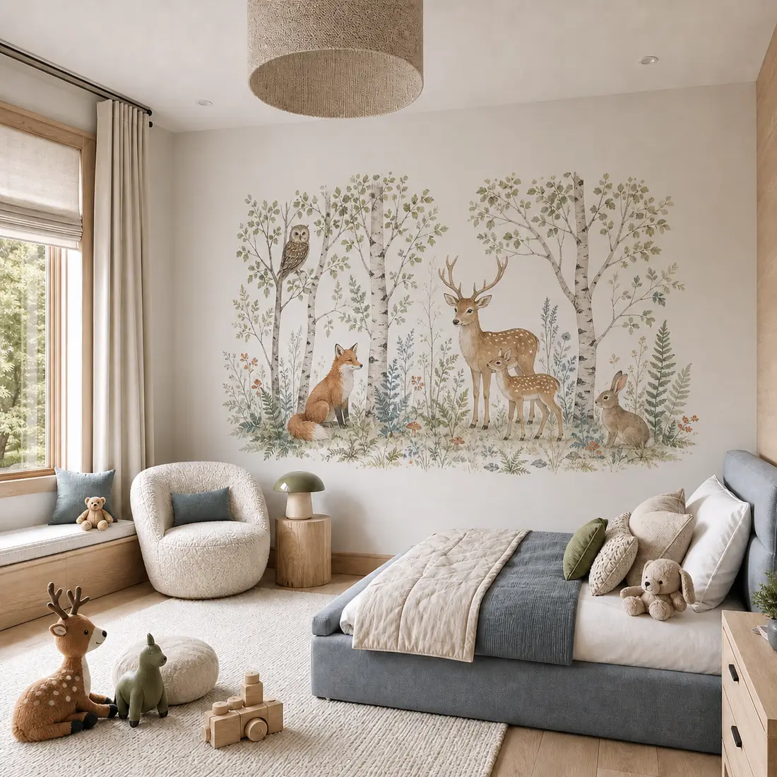 Kids' room wall print — look 2, after