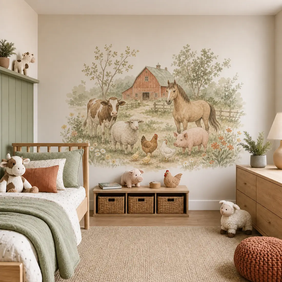 Kids' room wall print — look 15, after