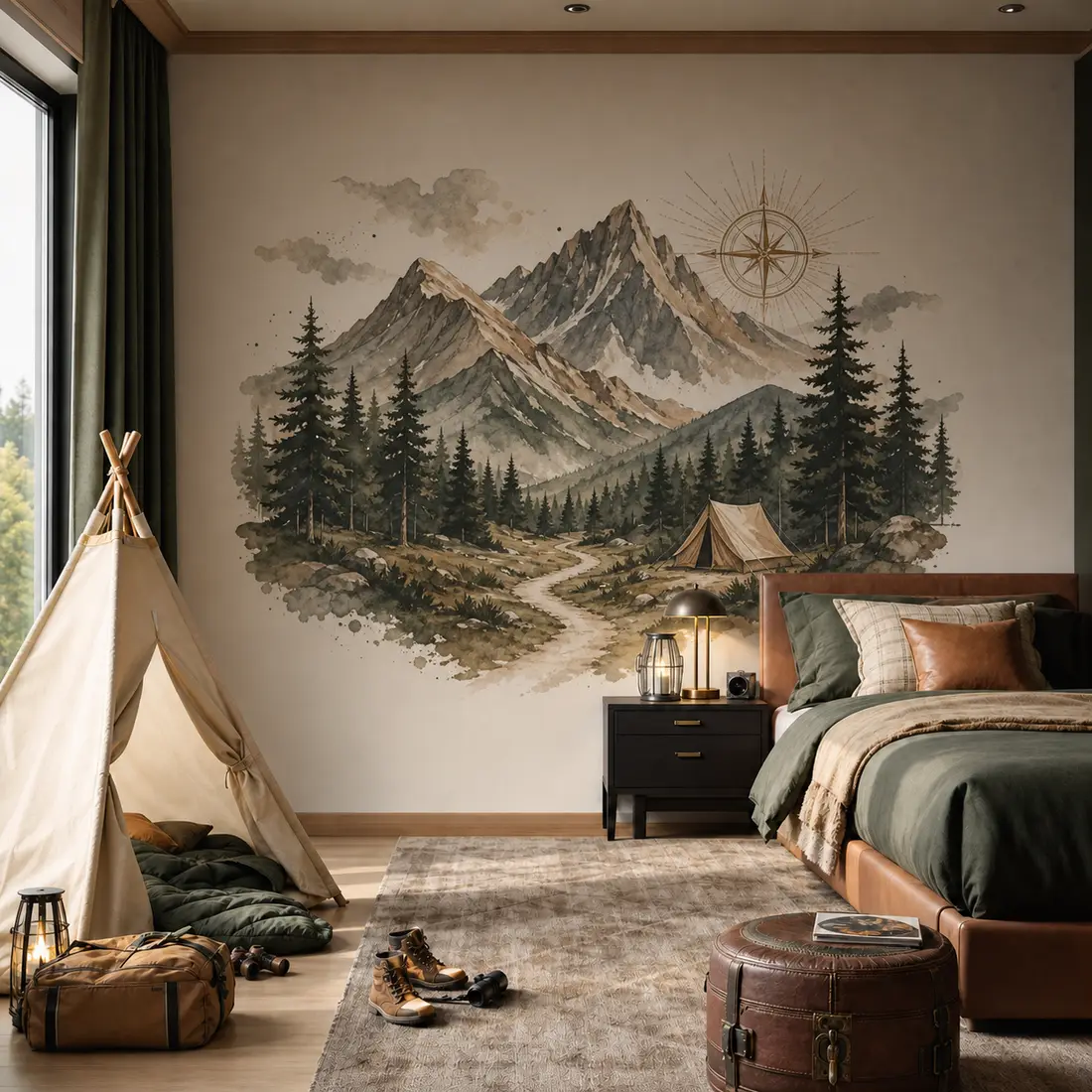 Kids' room wall print — look 17, after