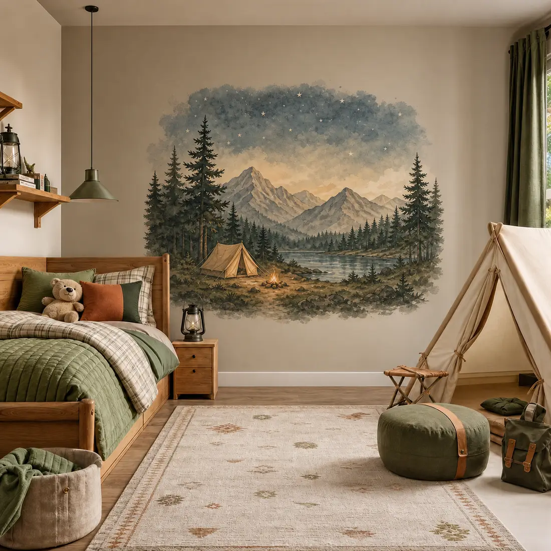 Kids' room wall print — look 30, after