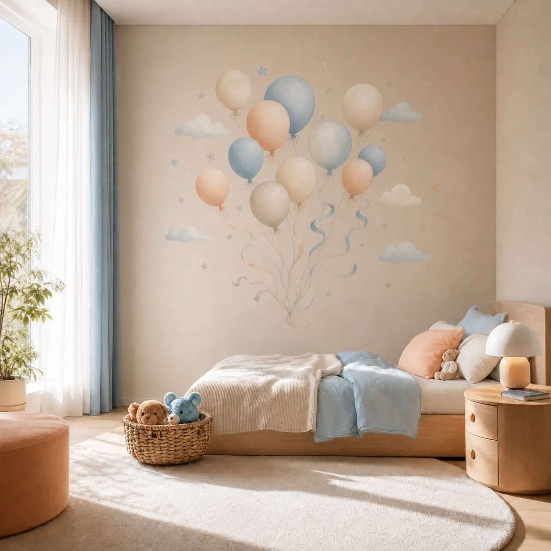 Kids' room wall print — look 33, after