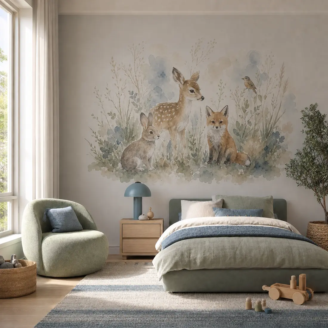 Kids' room wall print — look 35, after