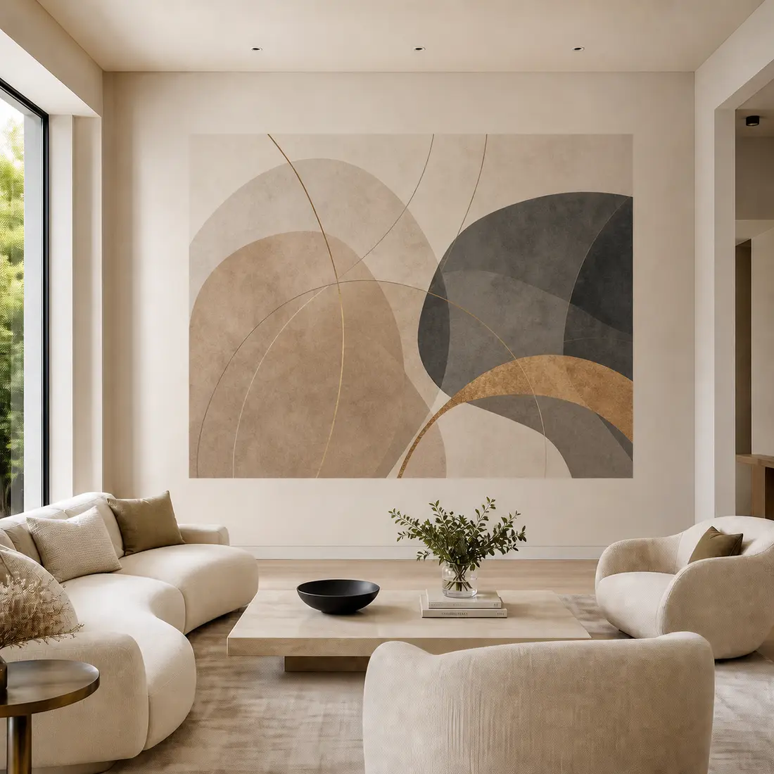 Living room wall print — look 1, after