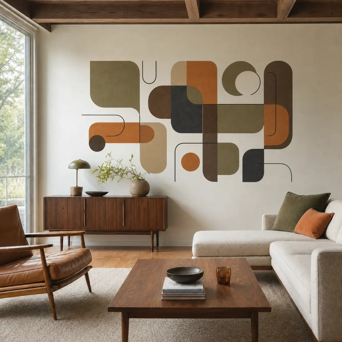 Living room wall print — look 7, after