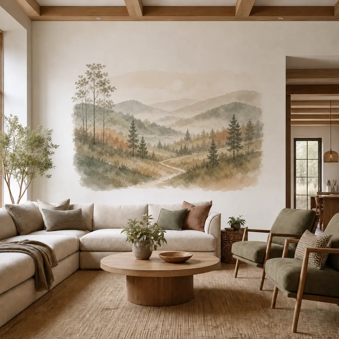 Living room wall print — look 10, after