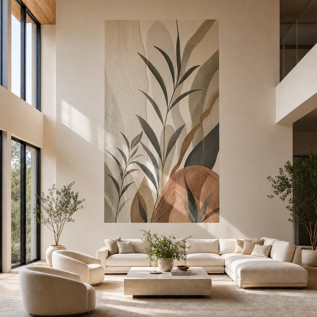 Living room wall print — look 11, after