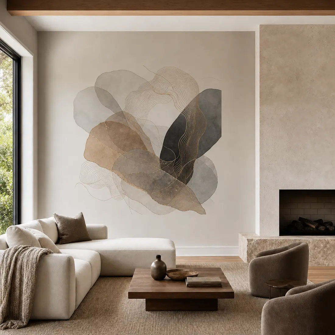 Living room wall print — look 12, after