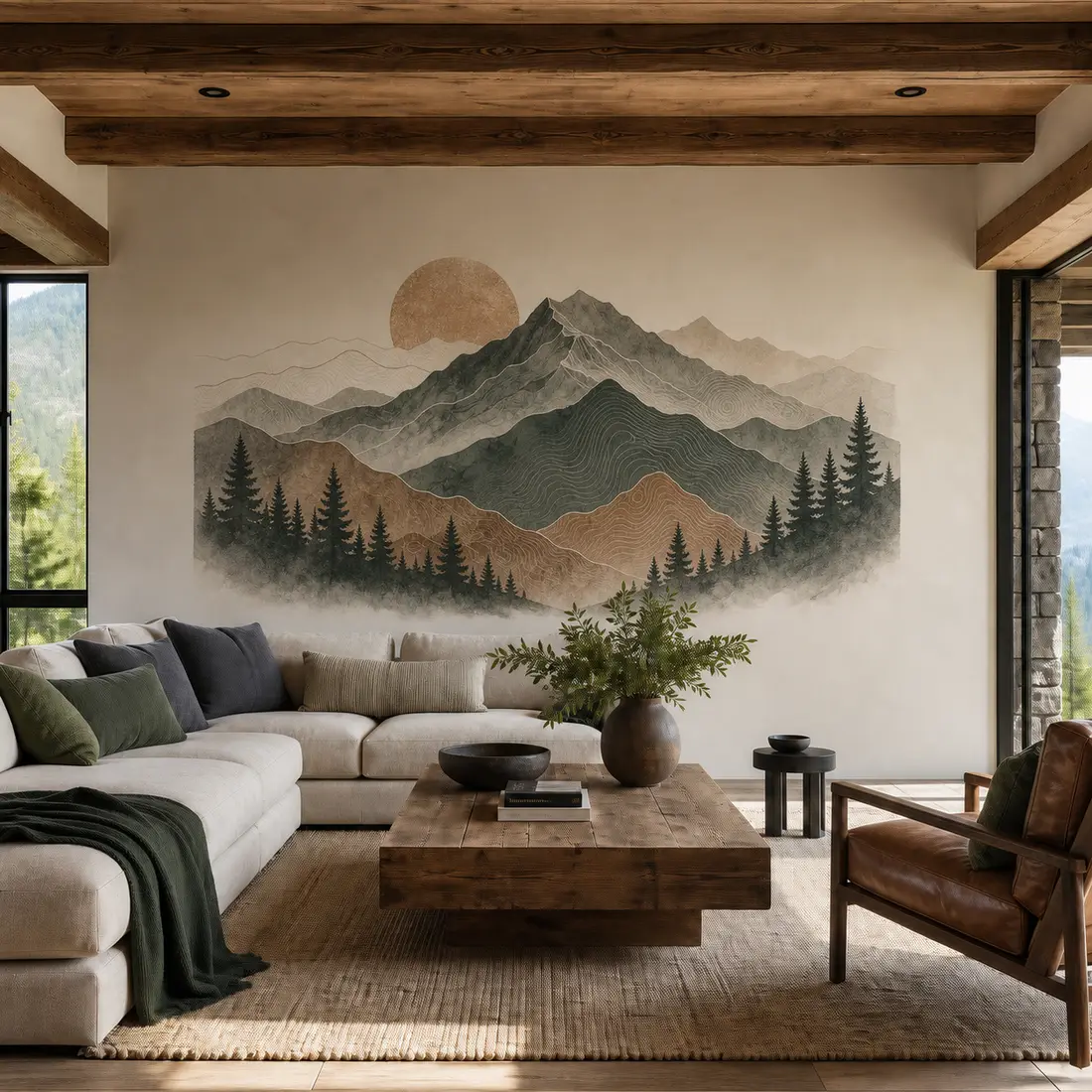 Living room wall print — look 17, after