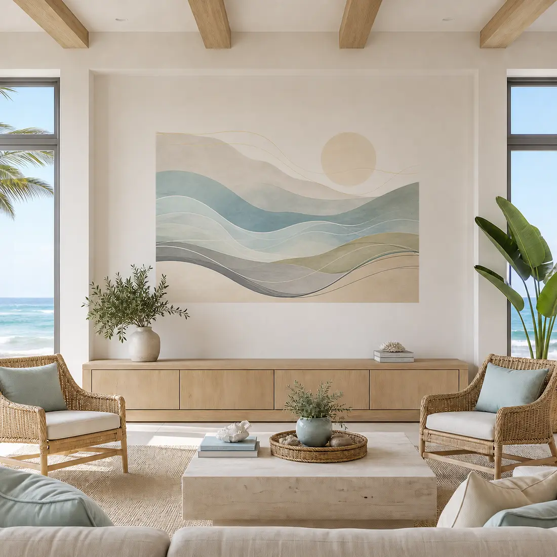 Living room wall print — look 19, after