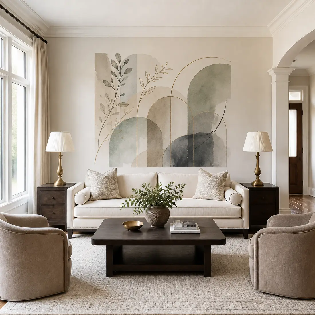 Living room wall print — look 20, after