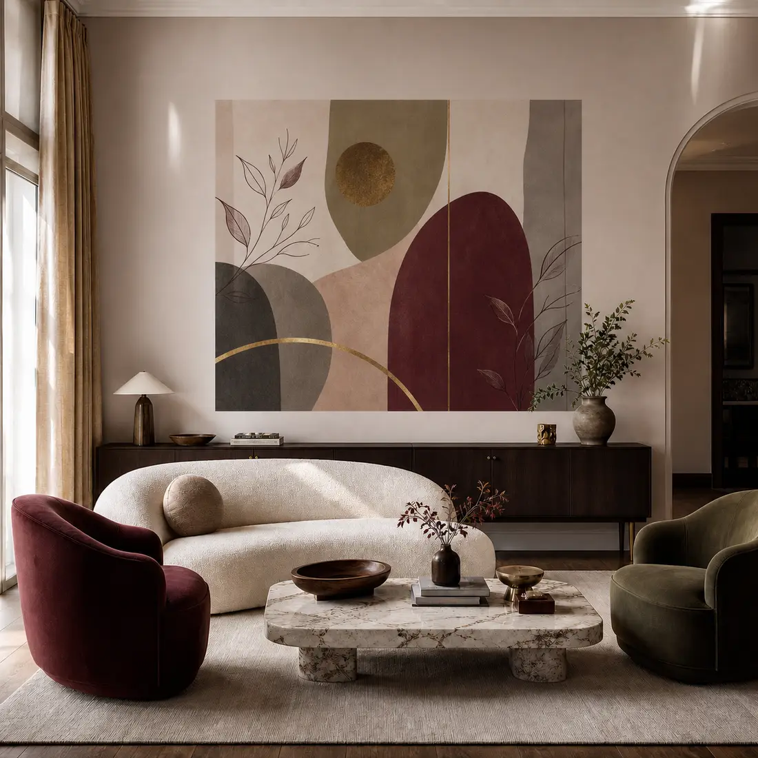 Living room wall print — look 21, after