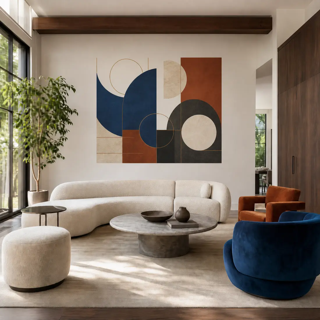 Living room wall print — look 27, after