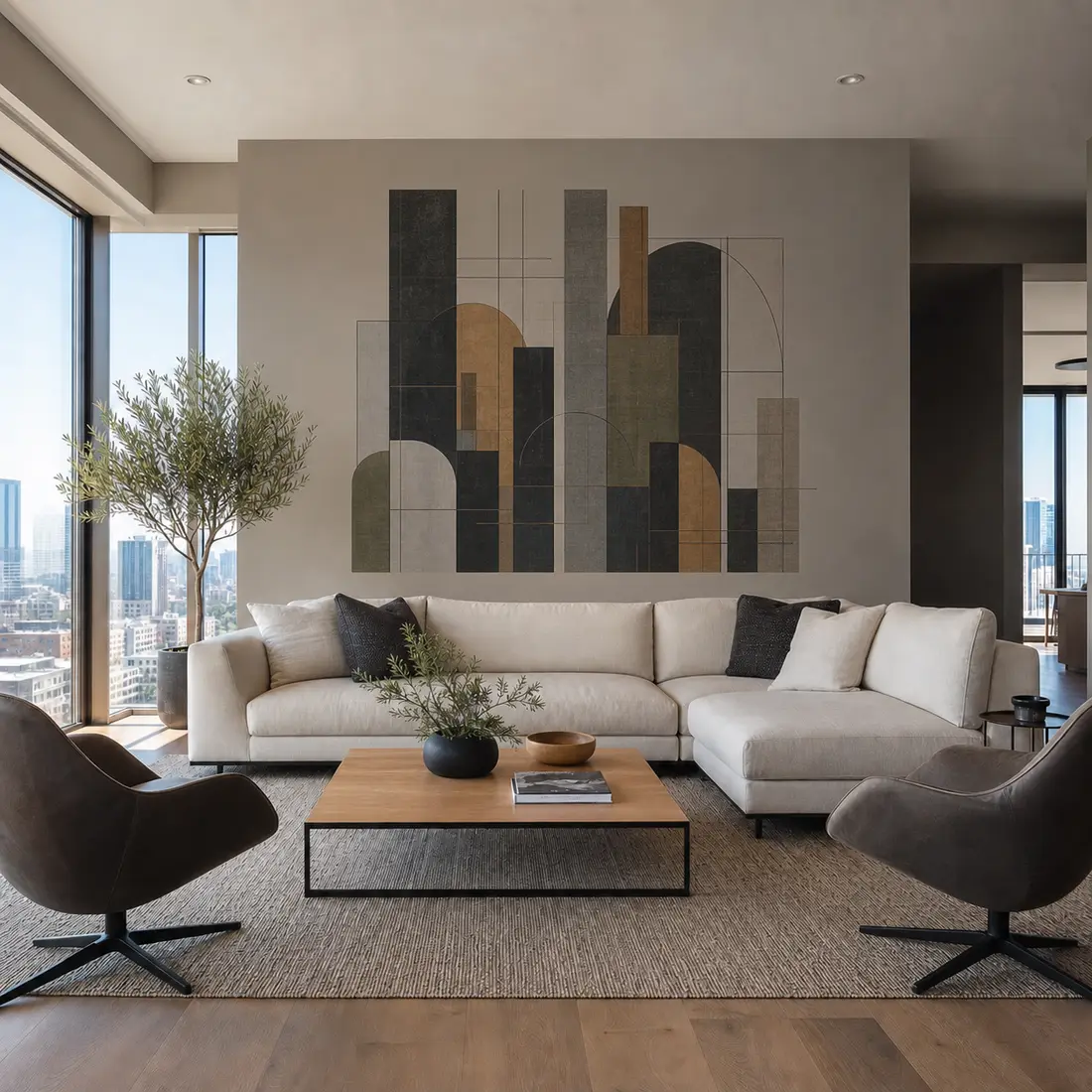 Living room wall print — look 28, after