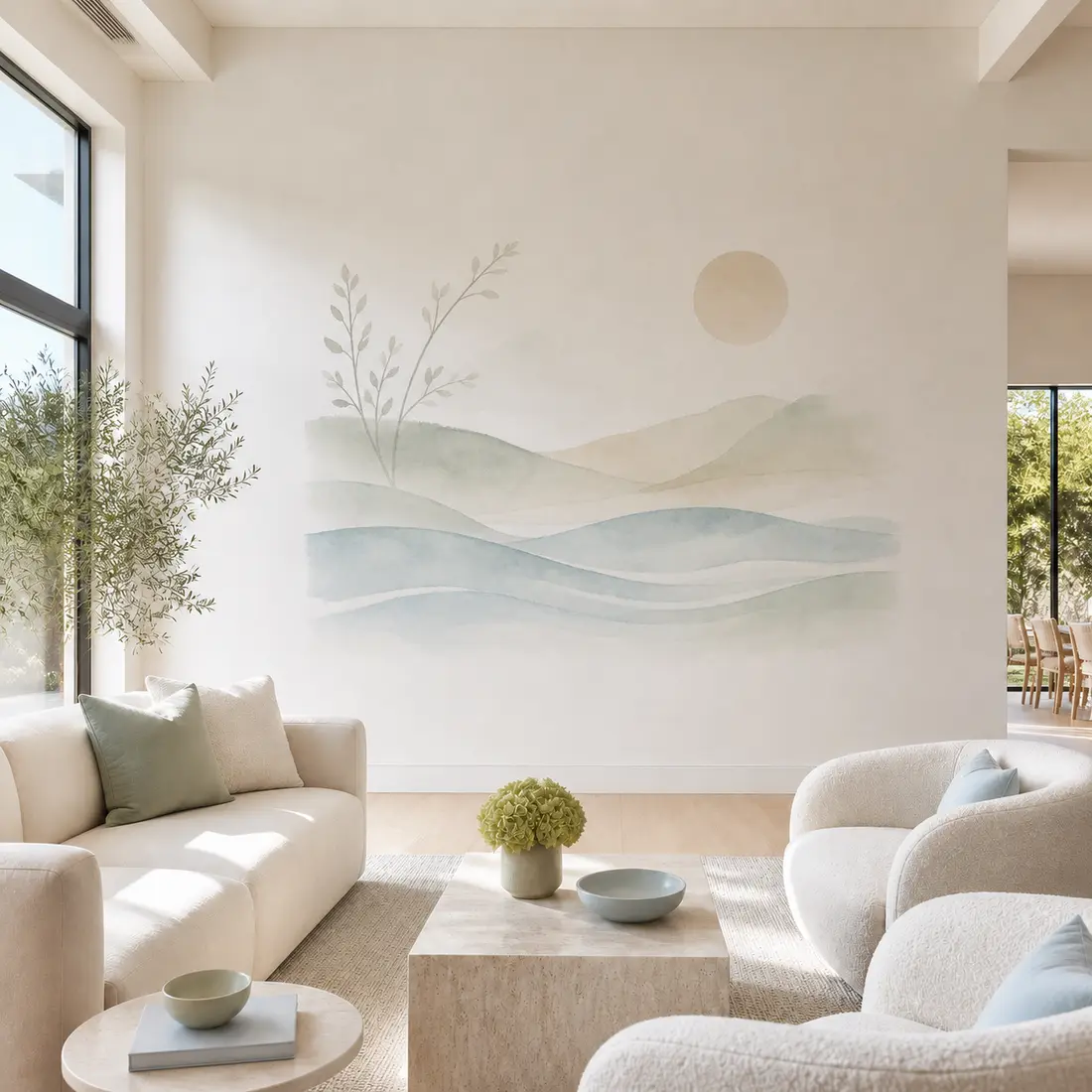 Living room wall print — look 29, after