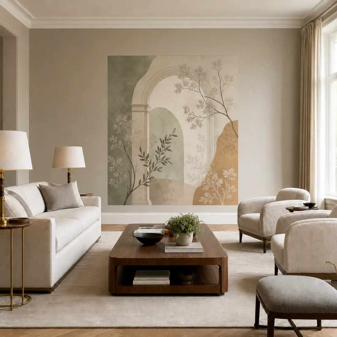 Living room wall print — look 32, after