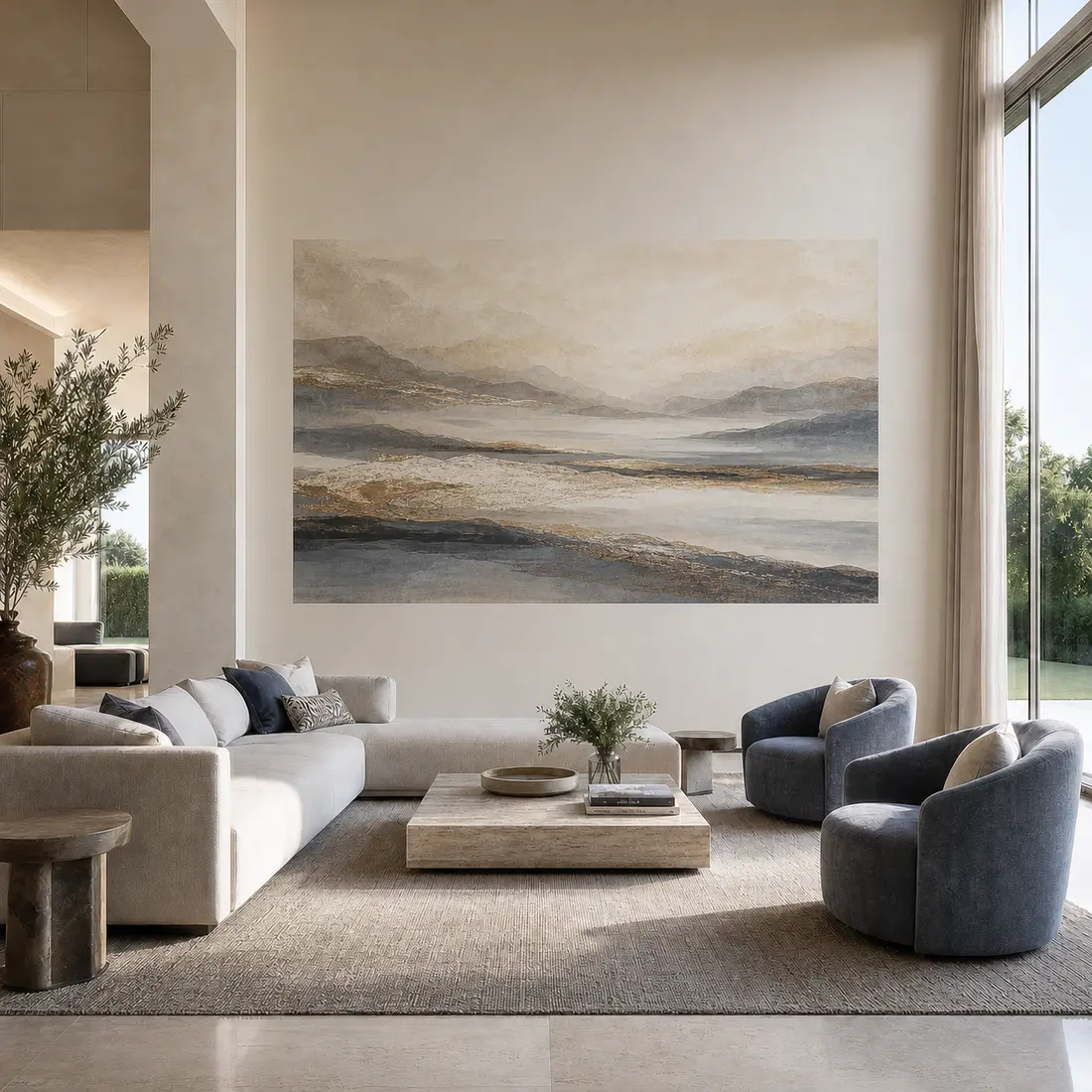 Living room wall print — look 34, after