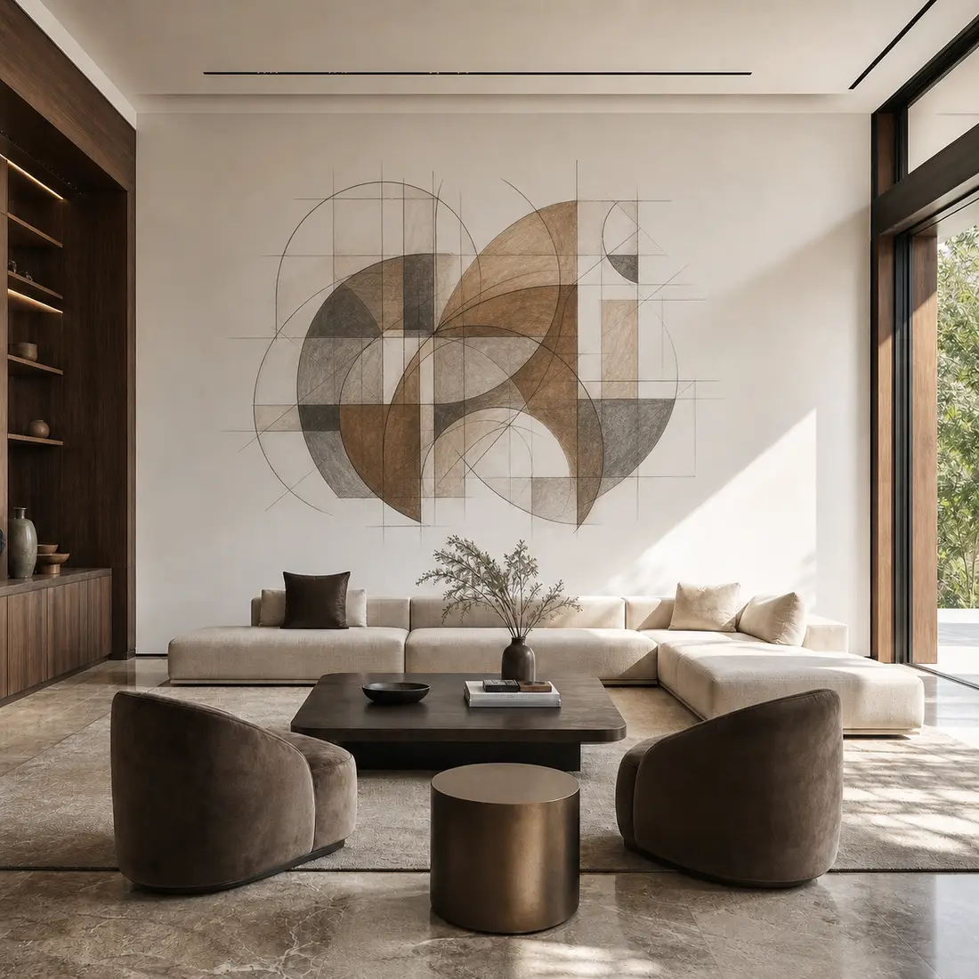 Living room wall print — look 35, after
