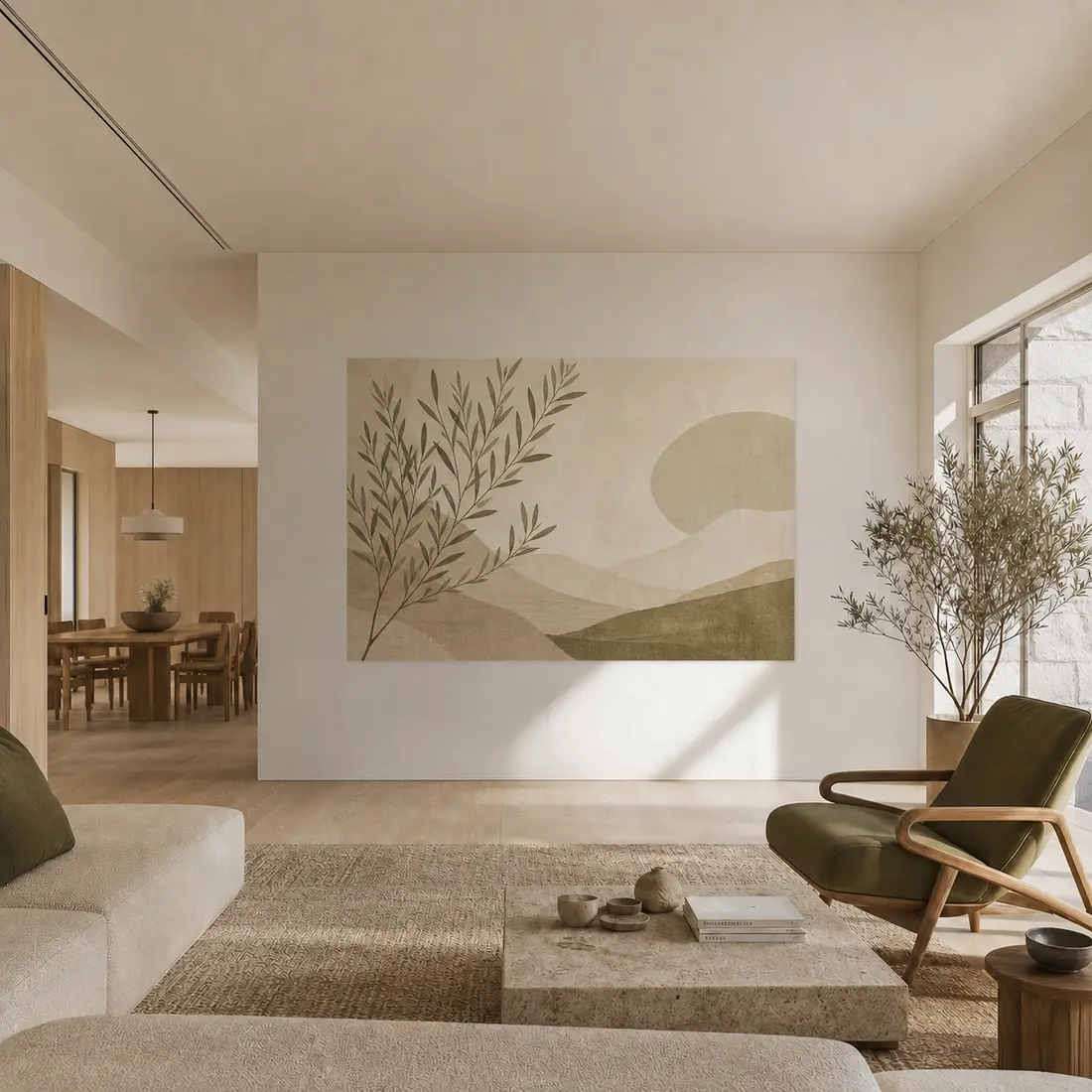 Living room wall print — look 37, after