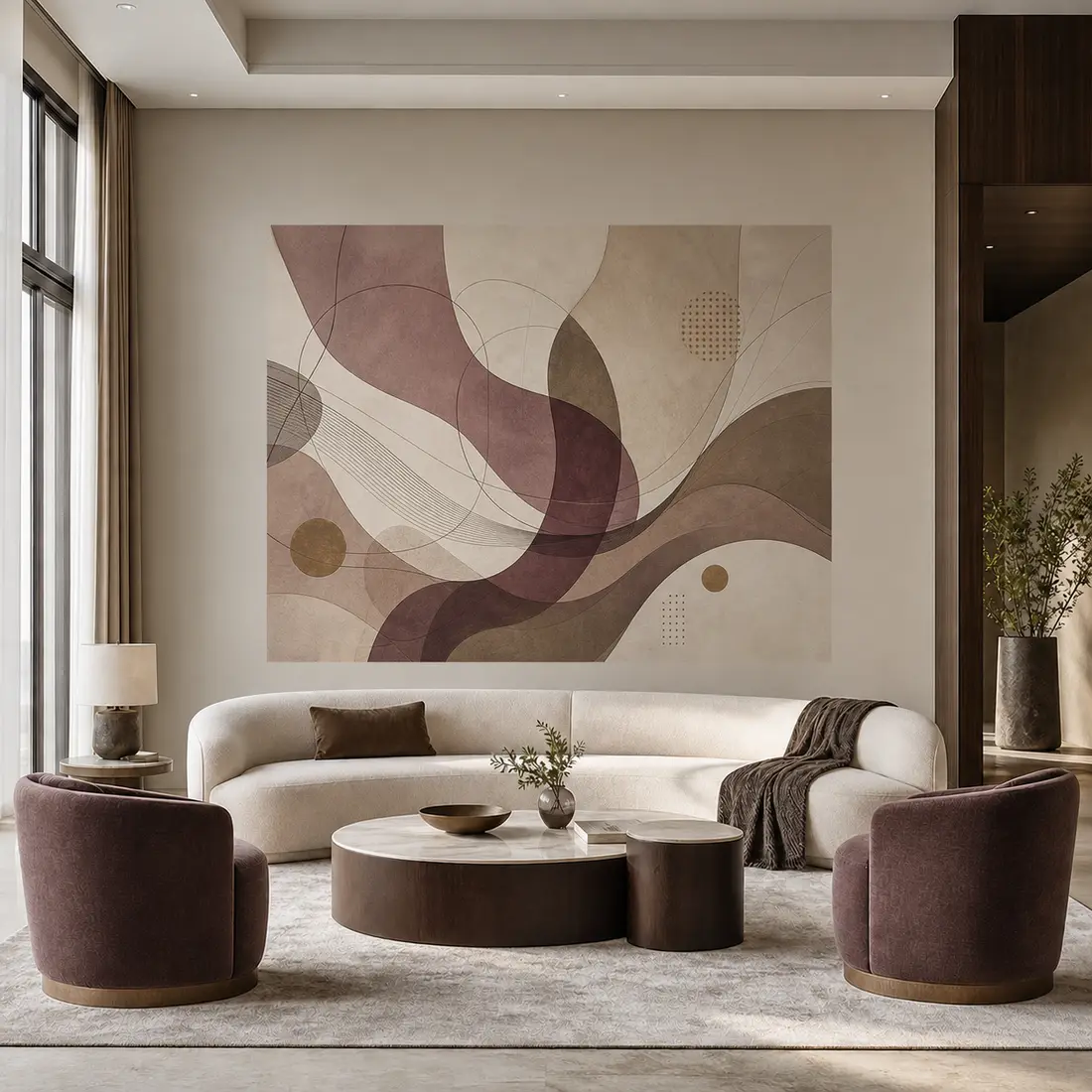 Living room wall print — look 38, after