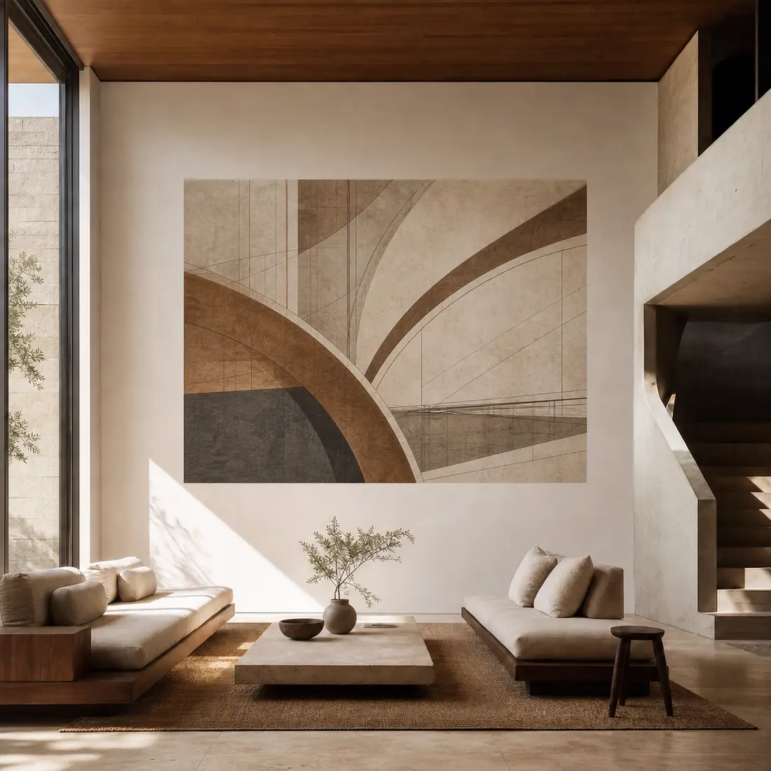 Living room wall print — look 40, after