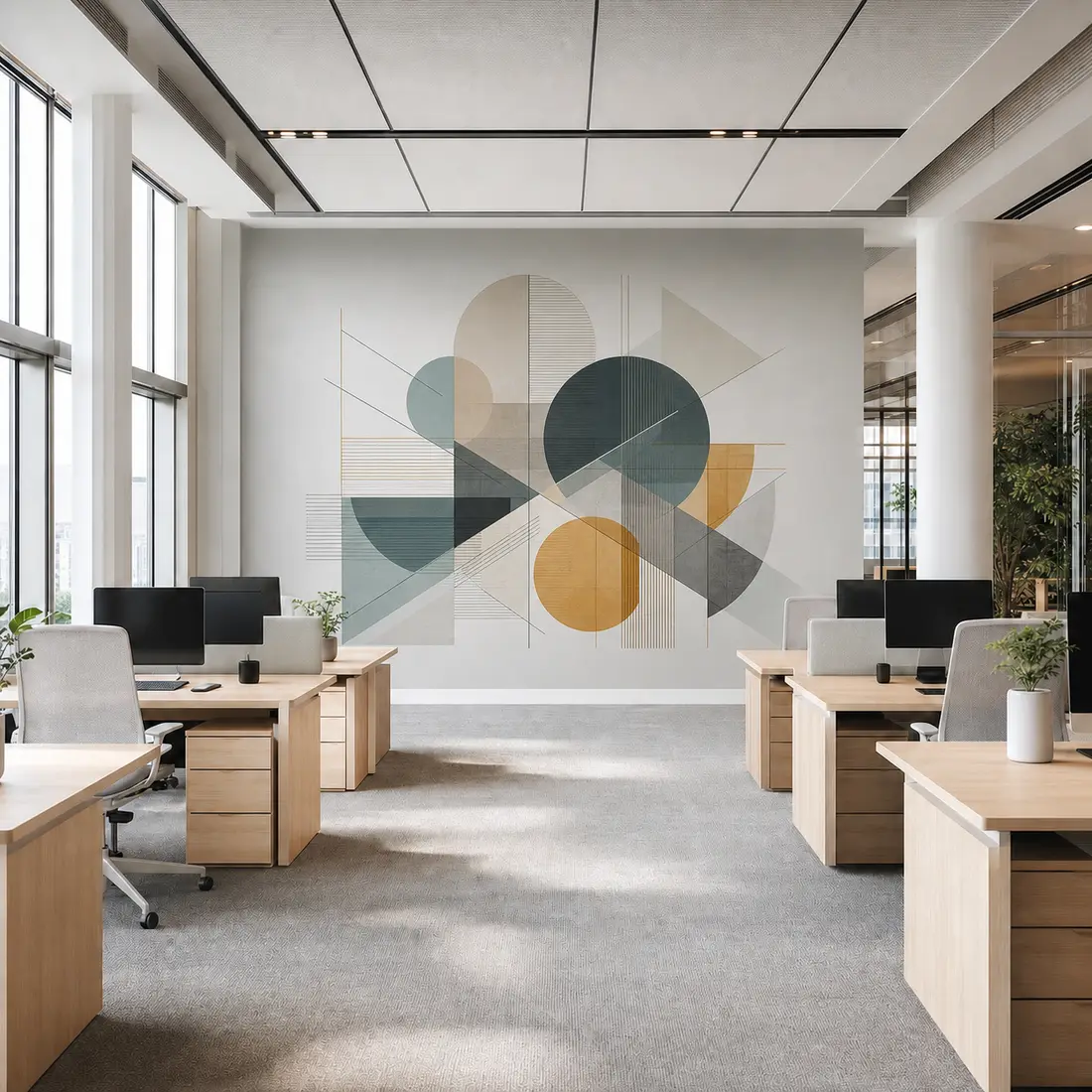 Office wall print — look 5, after