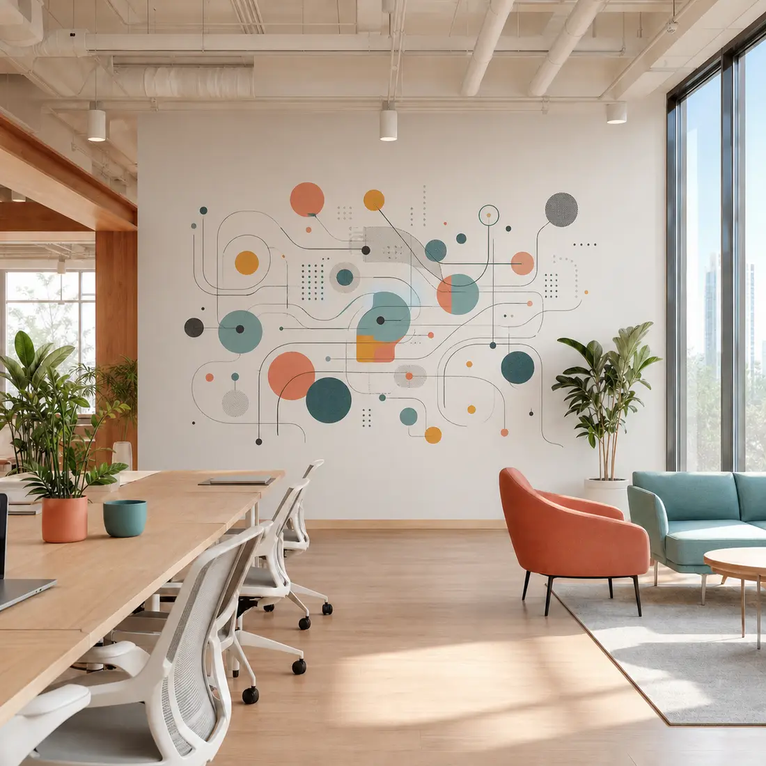 Office wall print — look 6, after
