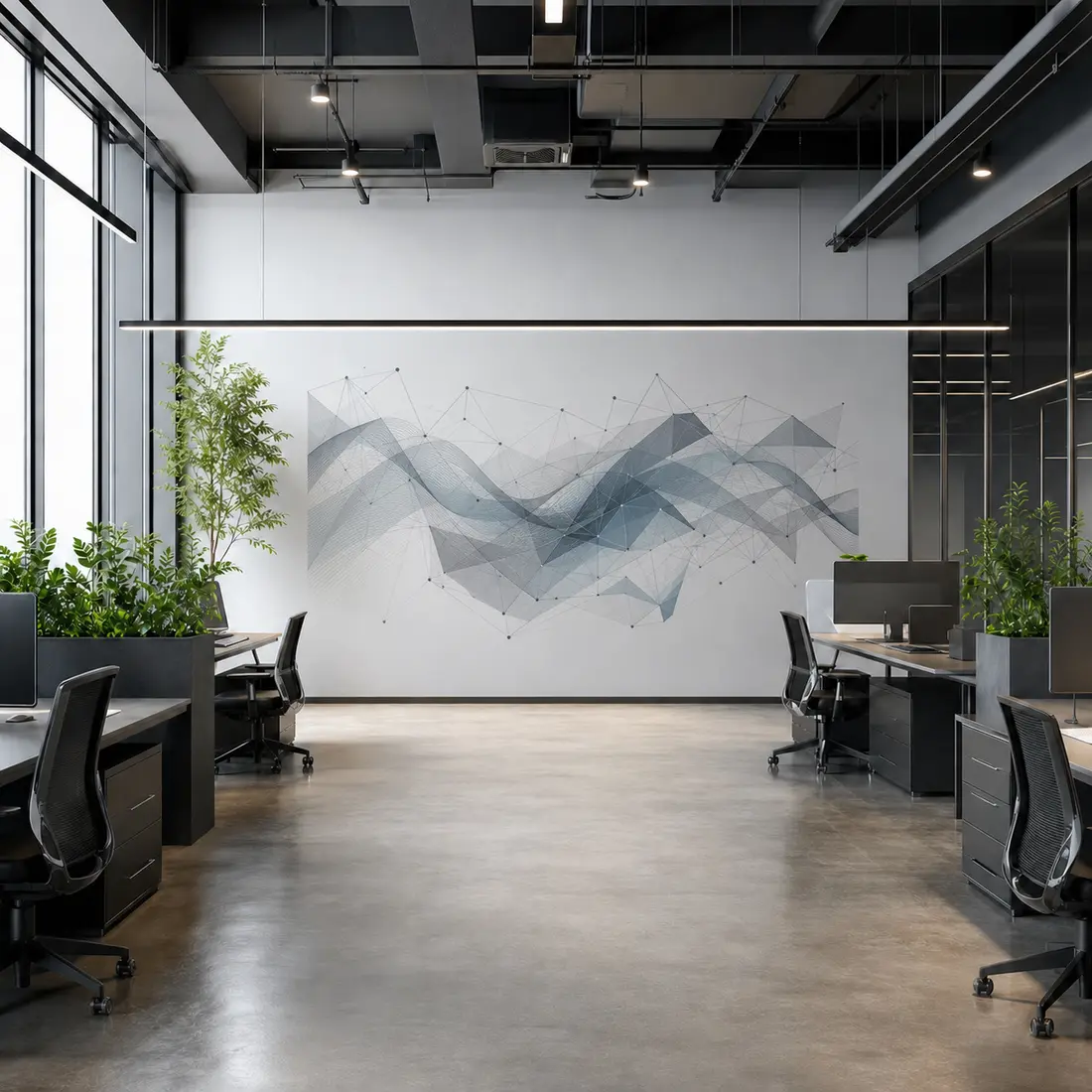 Office wall print — look 7, after