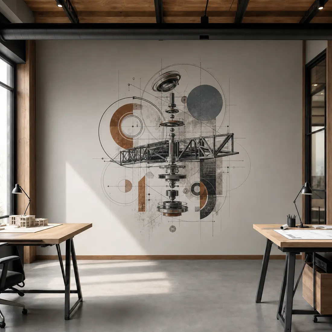 Office wall print — look 8, after