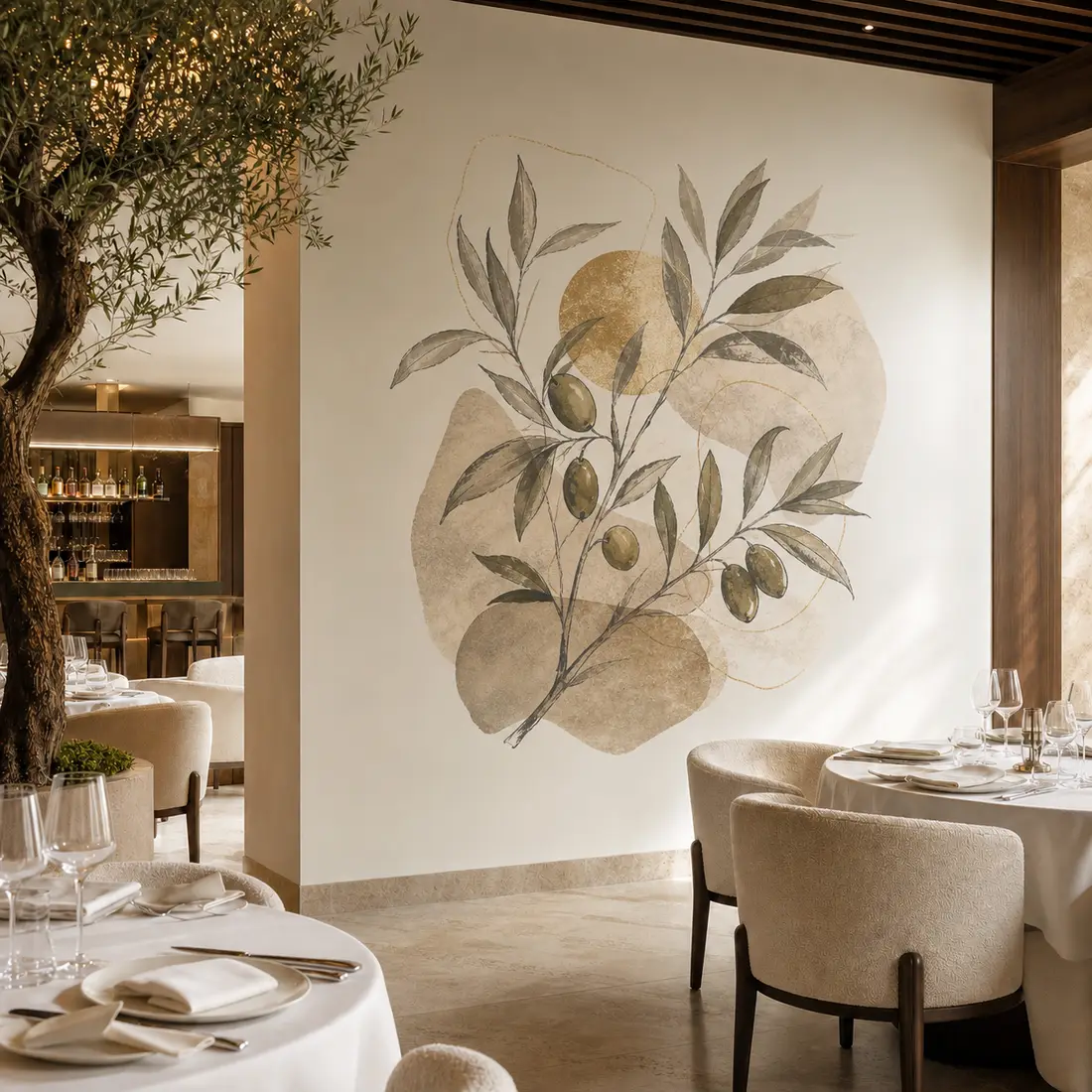 Restaurant wall print — look 1, after