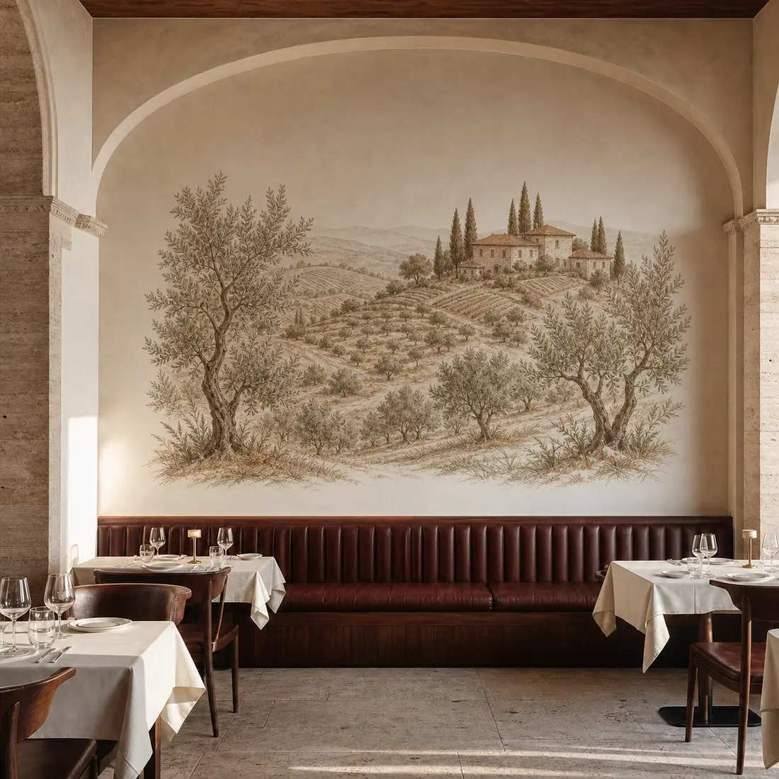Restaurant wall print — look 2, after