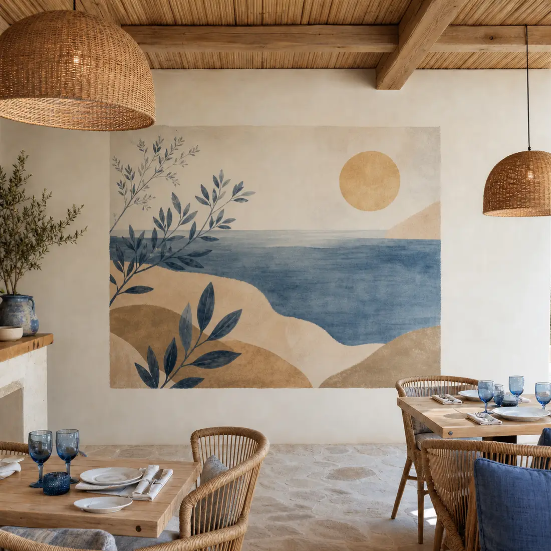 Restaurant wall print — look 3, after