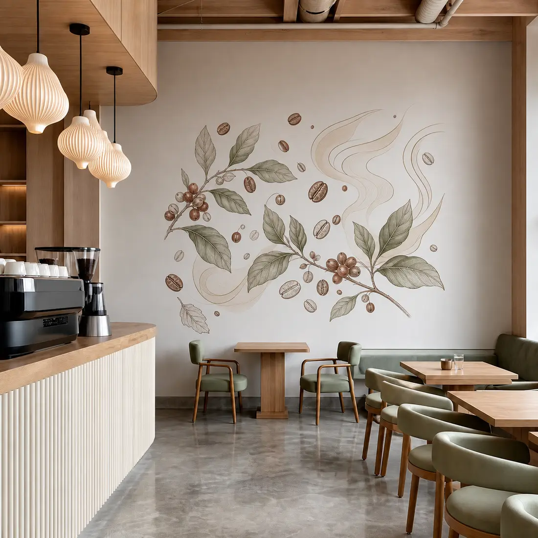 Restaurant wall print — look 7, after