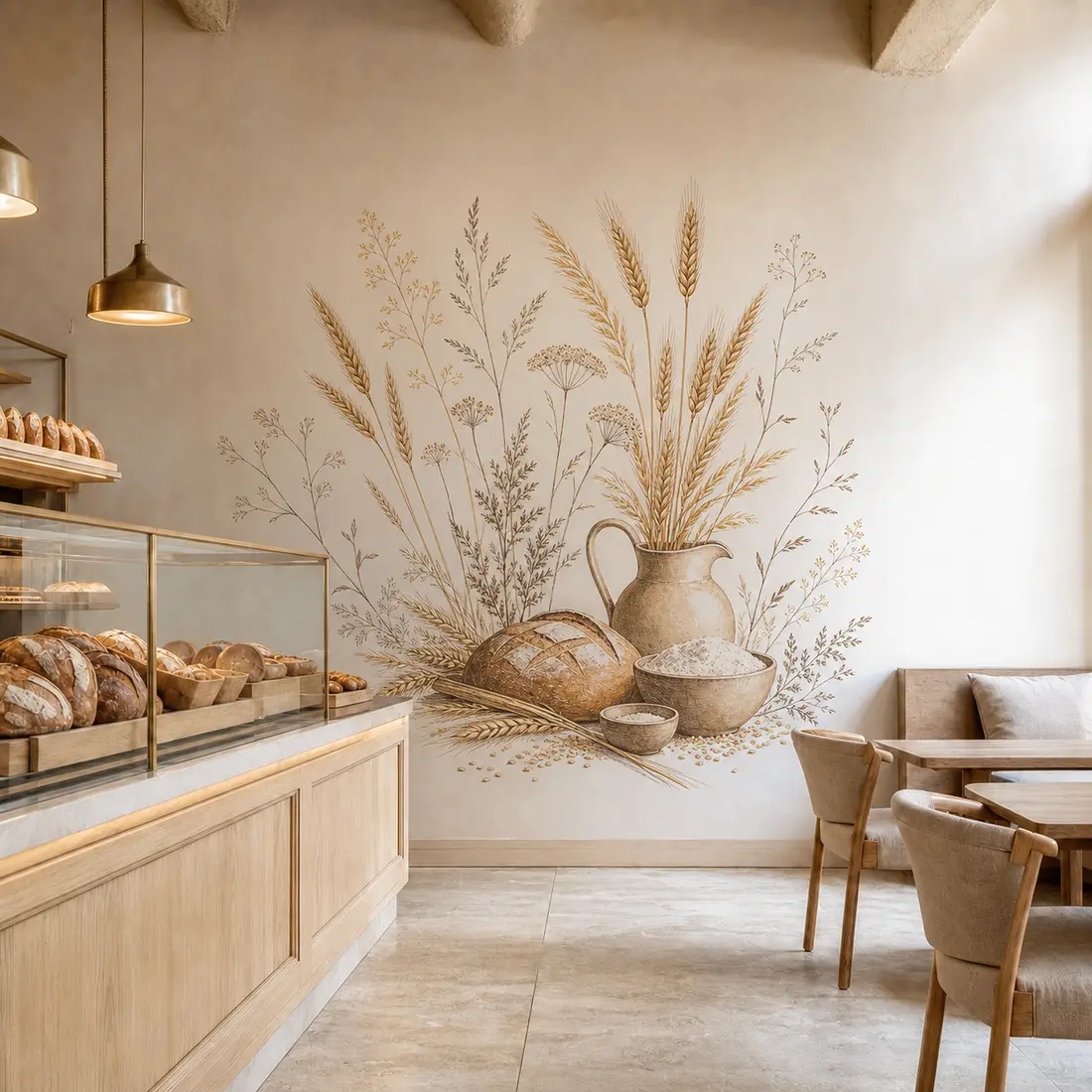 Restaurant wall print — look 8, after