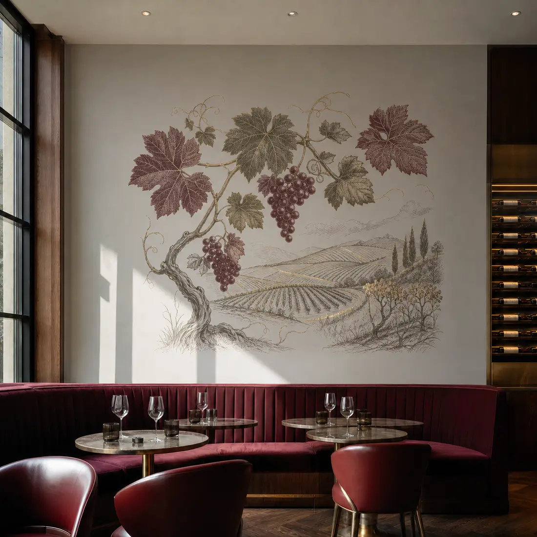 Restaurant wall print — look 9, after
