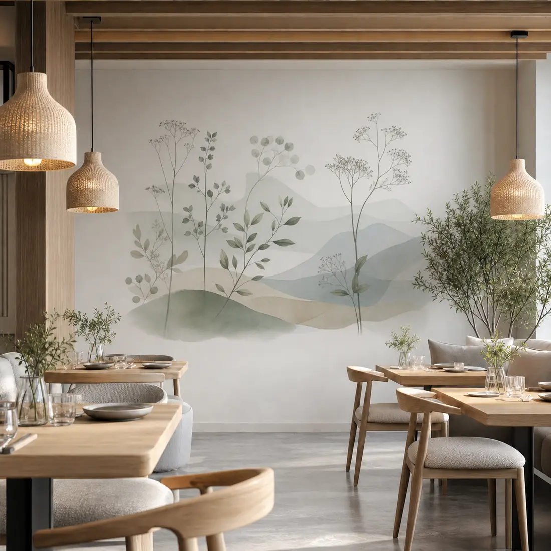 Restaurant wall print — look 12, after