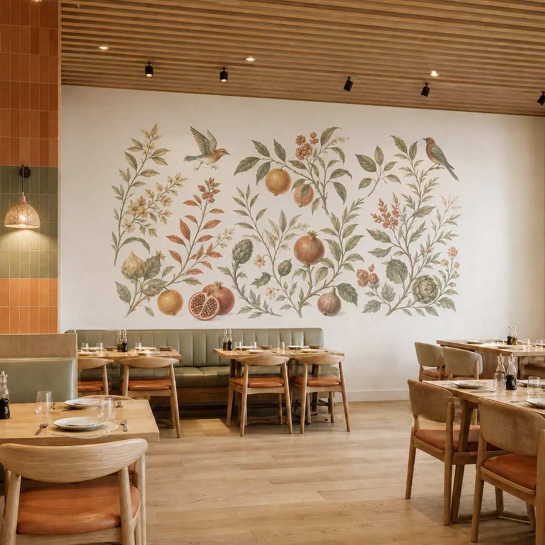 Restaurant wall print — look 14, after