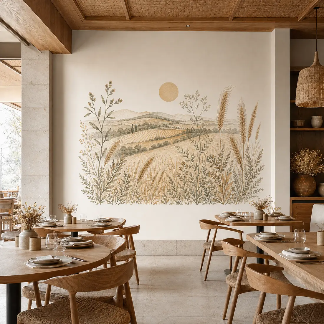 Restaurant wall print — look 15, after