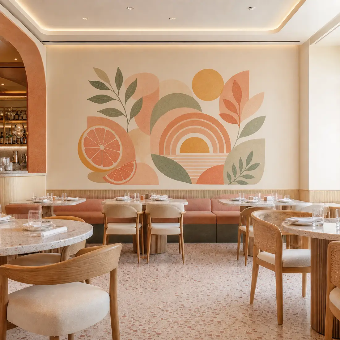 Restaurant wall print — look 16, after