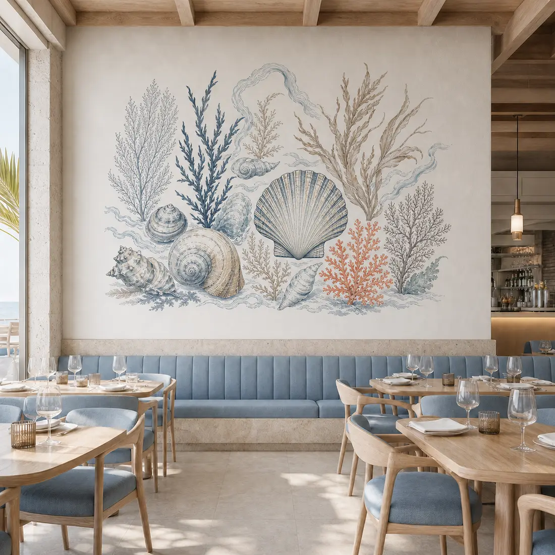 Restaurant wall print — look 17, after