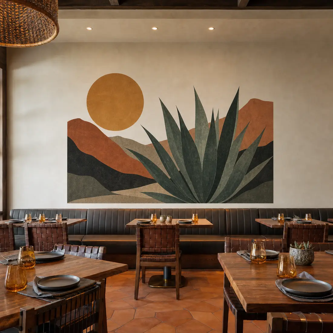 Restaurant wall print — look 18, after
