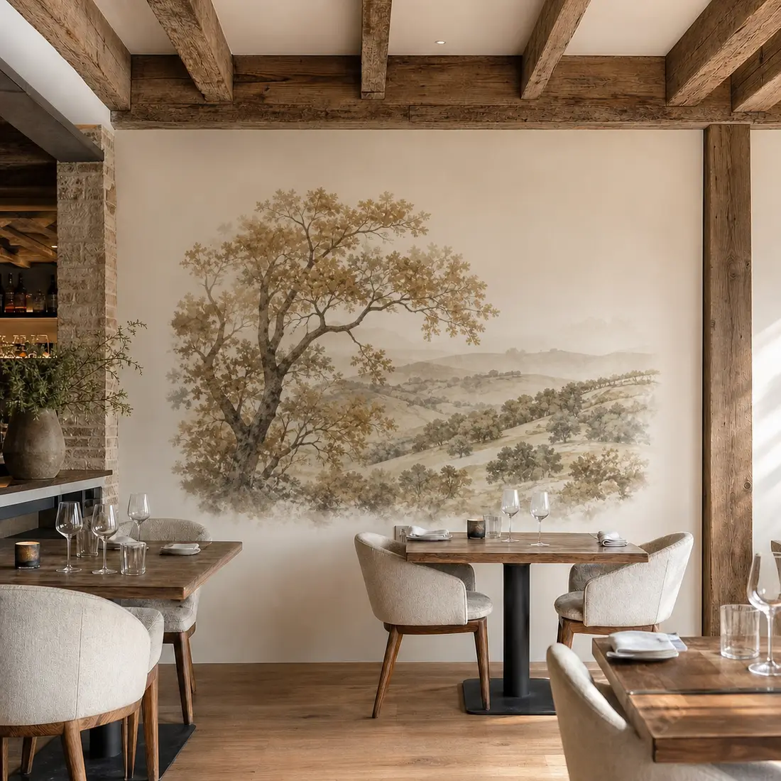 Restaurant wall print — look 22, after