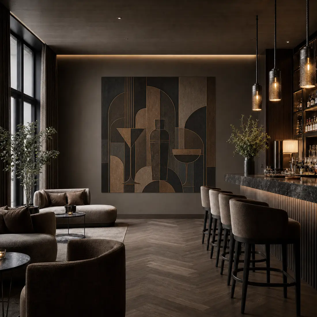 Restaurant wall print — look 28, after