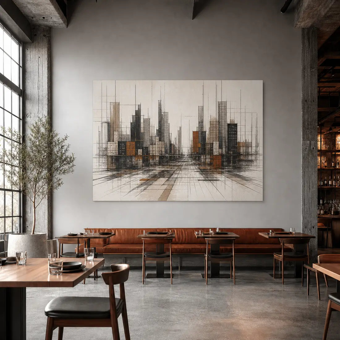 Restaurant wall print — look 30, after