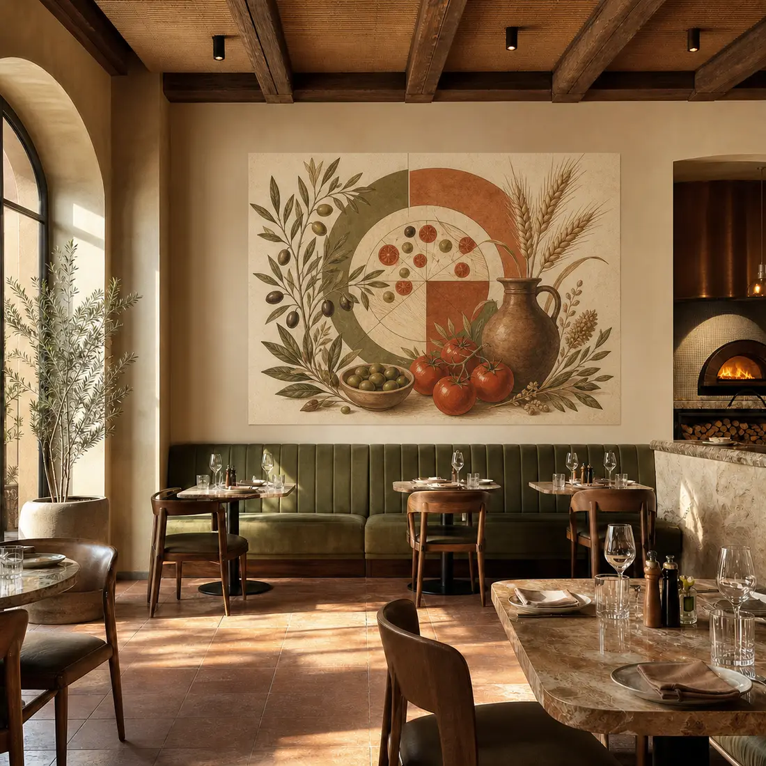 Restaurant wall print — look 34, after