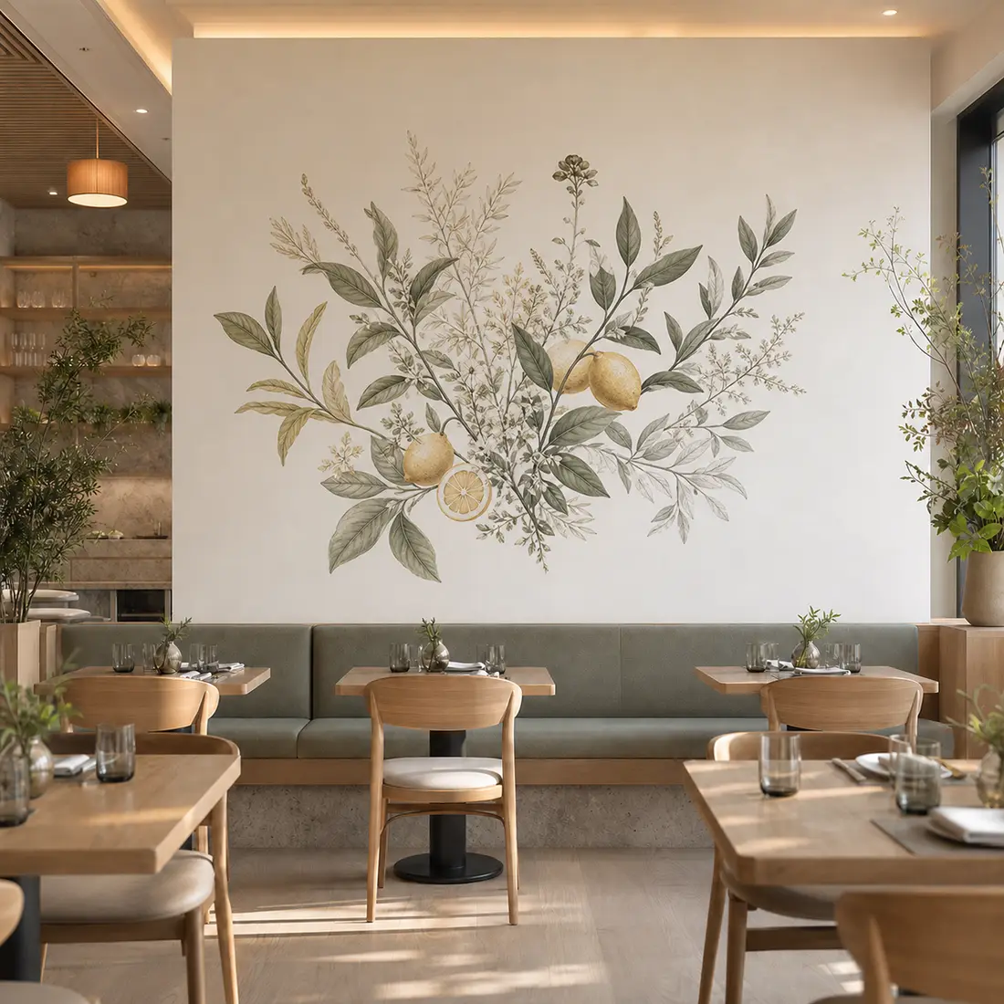 Restaurant wall print — look 36, after