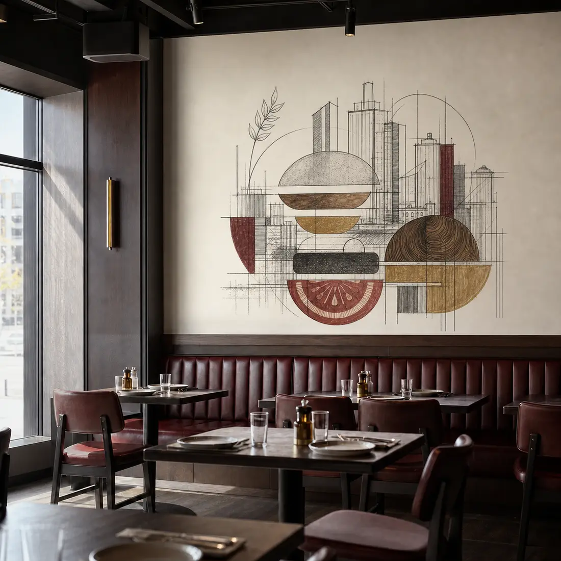 Restaurant wall print — look 37, after