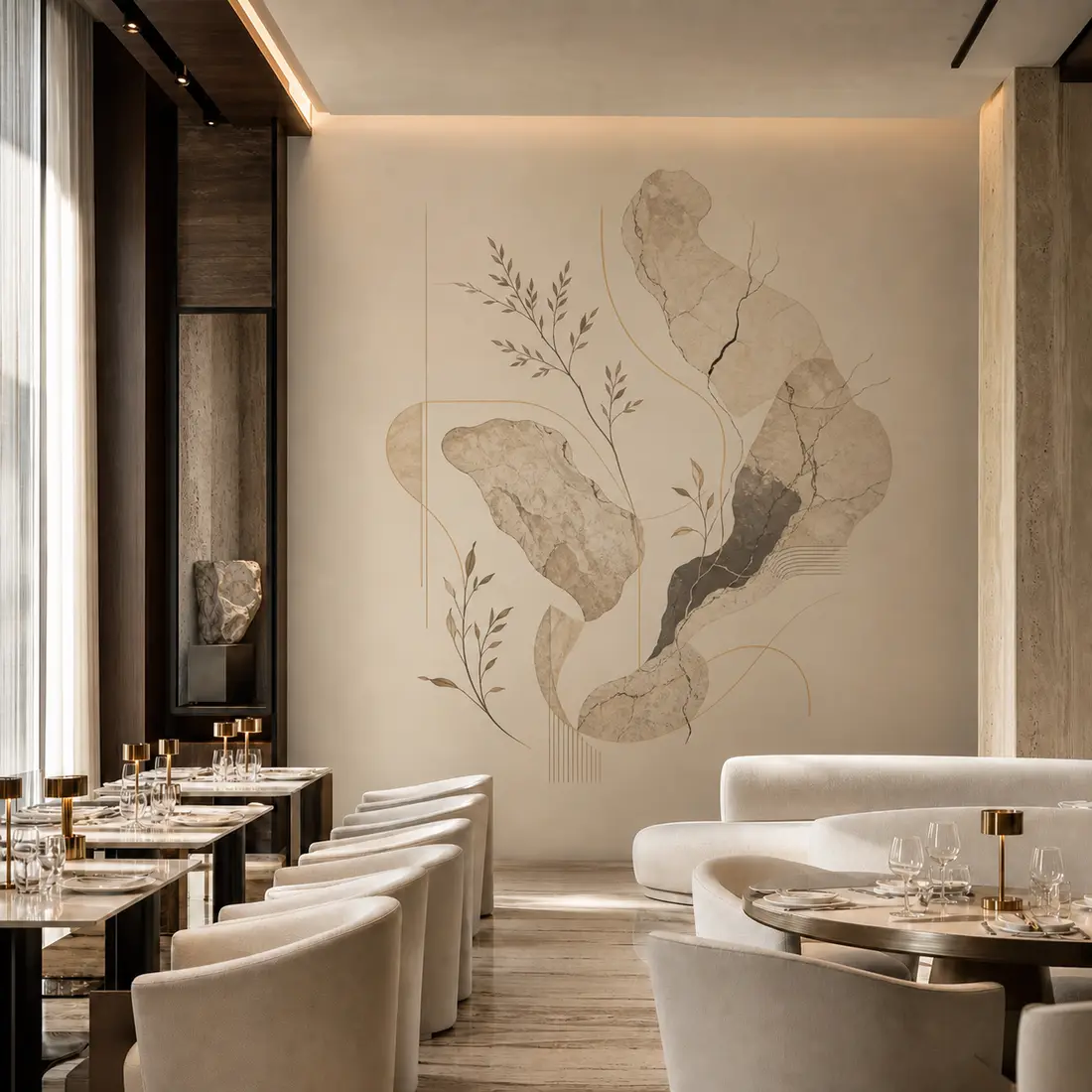 Restaurant wall print — look 40, after